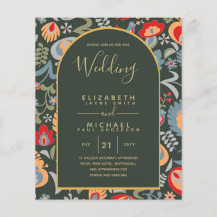 BUDGET Bilingual English Boda Weddenschap Flyer