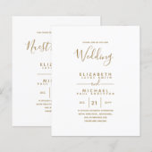 Budget Bilingual Spaans BODA Engels Huwelijk (Voorkant / Achterkant)