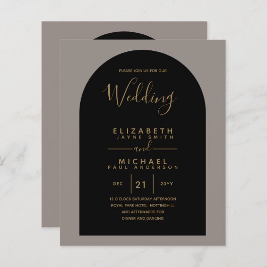 BUDGET Bilingual Spain Boda English Weddenschap (Voorkant / Achterkant)