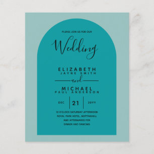 BUDGET Bilingual Spain Boda English Weddenschap Flyer