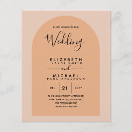 BUDGET Bilingual Spain Boda English Weddenschap Flyer