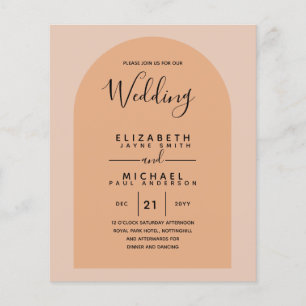 BUDGET Bilingual Spain Boda English Weddenschap Flyer