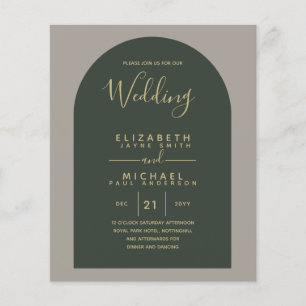 BUDGET Bilingual Spain Boda English Weddenschap Flyer