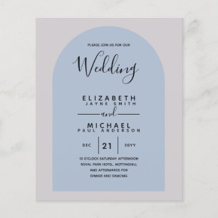 BUDGET Bilingual Spain Boda English Weddenschap Flyer