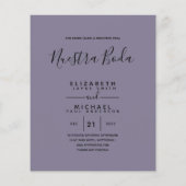 BUDGET Bilingual Spain Boda English Weddenschap Flyer (Achterkant)