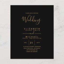 BUDGET Bilingual Spain Boda English Weddenschap Flyer