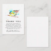 BUDGET Bird in Loving Memory Funeral Notitiekaartje (Voorkant / Achterkant)