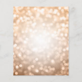 Budget Birthday Copper Sparkle Licht Invite (Achterkant)