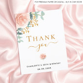 BUDGET Birthday florale eucalyptus - dank u wel!