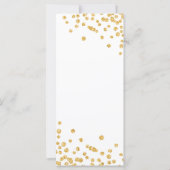 Budget Birthday Glitter Confetti Gold (Achterkant)