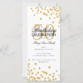 Budget Birthday Glitter Confetti Gold (Voorkant)