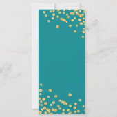 Budget Birthday Glitter Confetti Gold en Blauwgroe (Achterkant)