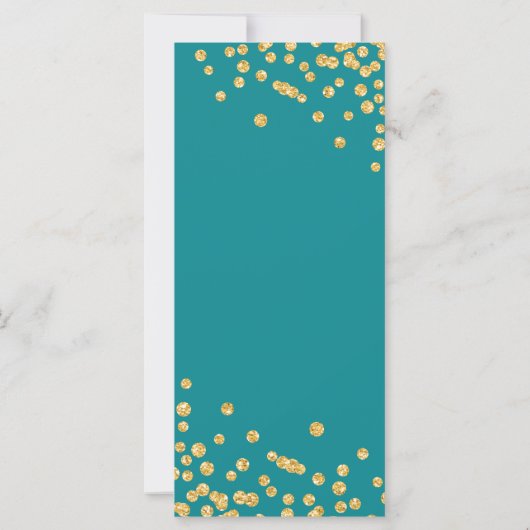 Budget Birthday Glitter Confetti Gold en Blauwgroe (Achterkant)