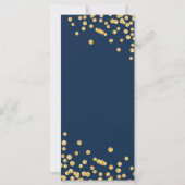 Budget Birthday Glitter Confetti Gold & marine (Achterkant)