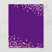 Budget Birthday Glitter Confetti Roos Gold Paars (Achterkant)