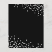 Budget Birthday Glitter Confetti Silver Black (Achterkant)