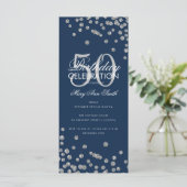 Budget Birthday Glitter Confetti Silver & Navy (Staand voorkant)