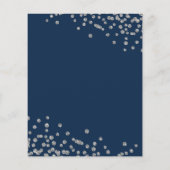 Budget Birthday Glitter Confetti Silver Navy (Achterkant)