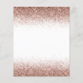 Budget Birthday Glitter Roos Gold Flyer (Achterkant)