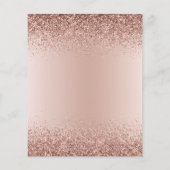 Budget Birthday Glitter Roos Gold Flyer (Achterkant)