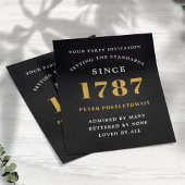 Budget Birthday Invitation Black en Gold Flyer