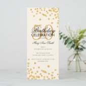 Budget Birthday Party Glitter Confetti Gold (Staand voorkant)