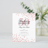 Budget Birthday Party Glitter Confetti Roos Gold (Staand voorkant)