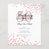 Budget Birthday Party Glitter Confetti Roos Gold (Voorkant)