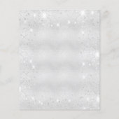 Budget Birthday party zilverkleurige roze glitter (Achterkant)