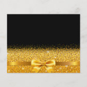 Budget Birthday party zwarte gouden boog bespaart  (Achterkant)