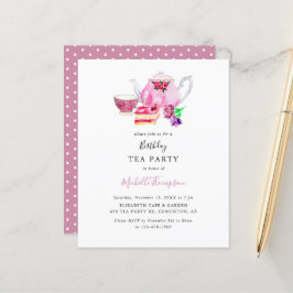 Budget Birthday Tea Party roze Teapot Script