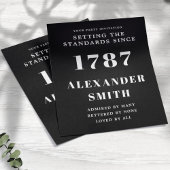 Budget Birthday Uitnodiging zwart-wit Flyer