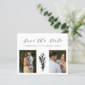 Budget Black 2 Photos Collage Wedding Branches (Staand voorkant)
