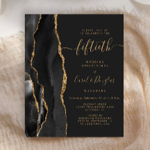 Budget Black Agate Goud 50ste Verjaardagsfeestje