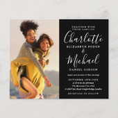 Budget Black and White Wedding 2 Fotouitnodiging (Voorkant)