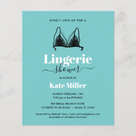 BUDGET Black Aqua Ooh La La La Lingerie Vrijgezell