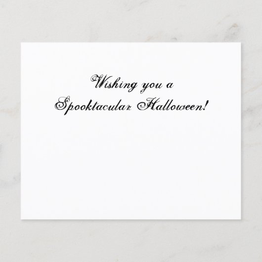 BUDGET Black Cat and Pumpkins Halloween Kaart (Achterkant)