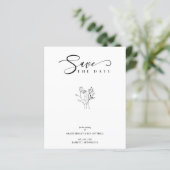 Budget Black Chic Trendy Wedding Wildflowers (Staand voorkant)