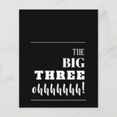 Budget Black en White 30th Birthday-uitnodigingen (Voorkant)