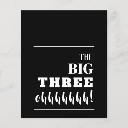 Budget Black en White 30th Birthday-uitnodigingen (Voorkant)