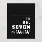 Budget Black en White 70th Birthday-uitnodigingen (Voorkant)