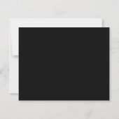 Budget Black en White Photo Wedding Invitation (Achterkant)