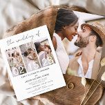 Budget Black en White Photo Wedding Invitation<br><div class="desc">Vier je liefdesverhaal met onze Budget Zwart-Wit Foto Bruiloft uitnodiging. Deze elegante en betaalbare uitnodiging legt de tijdloze schoonheid van uw romance vast in klassiek zwart-wit. Ontworpen voor elk budget, doet deze uitnodiging geen afbreuk aan stijl. De eenvoud van zwart-wit roept een gevoel van verfijning en genade op, waardoor het...</div>
