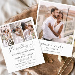 Budget Black en White Photo Wedding Invitation<br><div class="desc">Vier je liefdesverhaal met onze Budget Zwart-Wit Foto Bruiloft uitnodiging. Deze elegante en betaalbare uitnodiging legt de tijdloze schoonheid van uw romance vast in klassiek zwart-wit. Ontworpen voor elk budget, doet deze uitnodiging geen afbreuk aan stijl. De eenvoud van zwart-wit roept een gevoel van verfijning en genade op, waardoor het...</div>