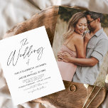 Budget Black en White Photo Wedding Invitation Flyer<br><div class="desc">Vier je liefdesverhaal met onze Budget Zwart-Wit Foto Bruiloft uitnodiging. Deze elegante en betaalbare uitnodiging legt de tijdloze schoonheid van uw romance vast in klassiek zwart-wit. Ontworpen voor elk budget, doet deze uitnodiging geen afbreuk aan stijl. De eenvoud van zwart-wit roept een gevoel van verfijning en genade op, waardoor het...</div>