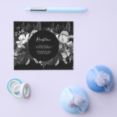 Budget Black en White Reception Kaart (Enkel)