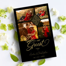 Budget Black Fake Golden Luxury filigree 4 foto's