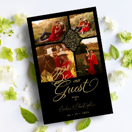 Budget Black Fake Golden Luxury filigree 4 foto's