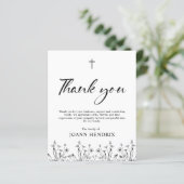 Budget Black Floral Memorial (Staand voorkant)