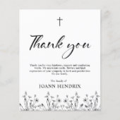 Budget Black Floral Memorial (Voorkant)